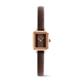 Quadro Mini Brown Lizard Padstow Rose Gold