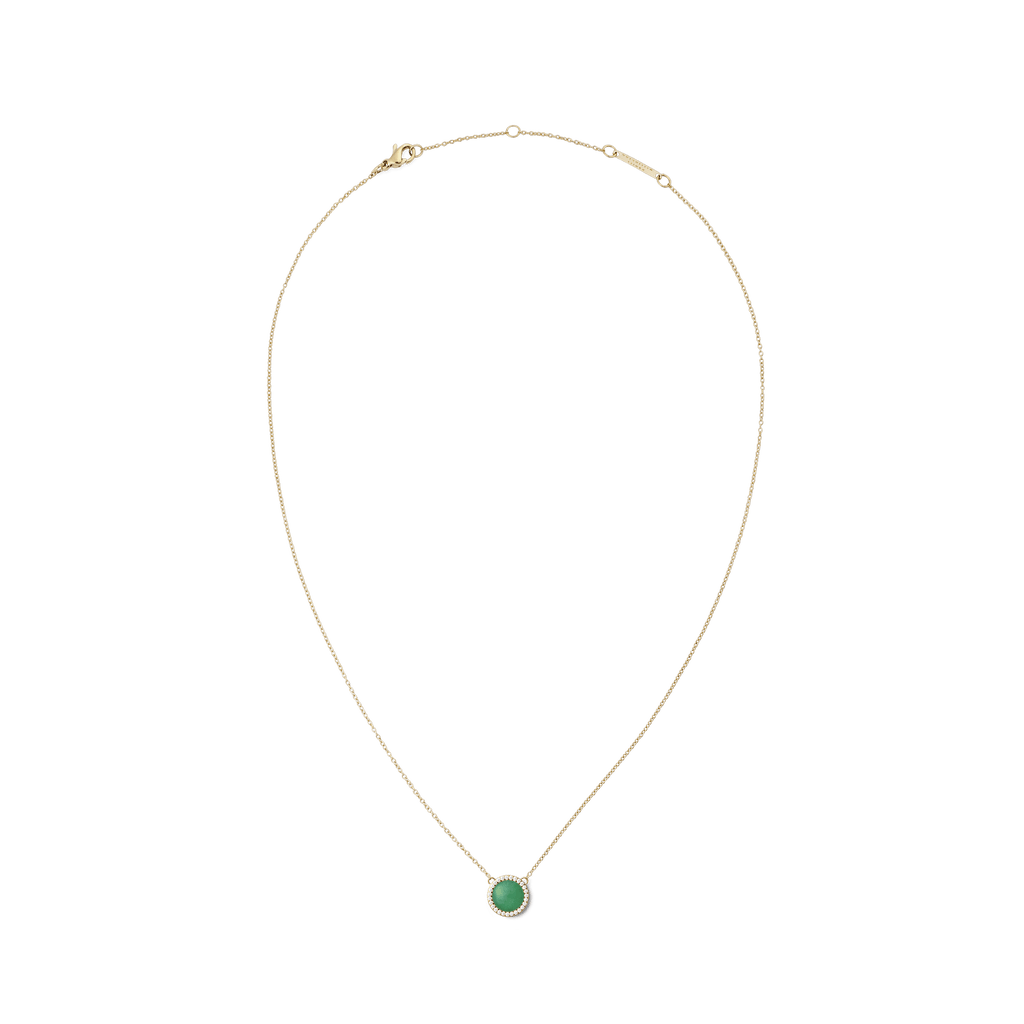 Audrey Necklace Jade Gold