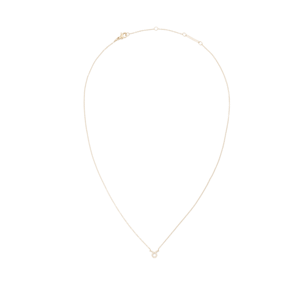 Crystal Zodiac Chain Necklace Gold