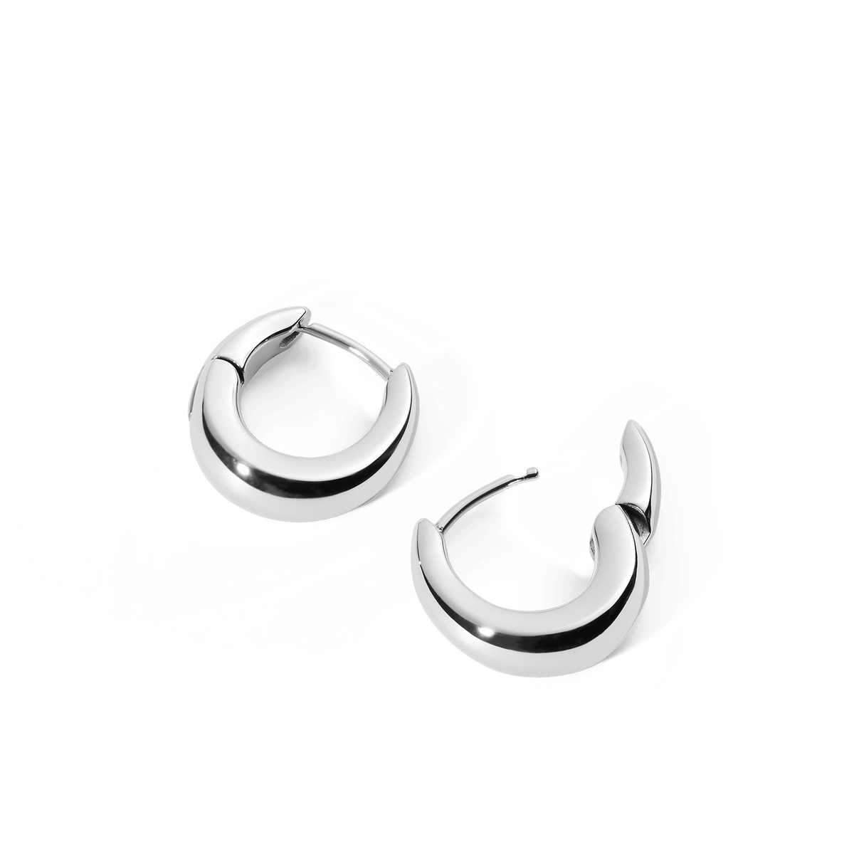 Flow Earring 15mm Silver