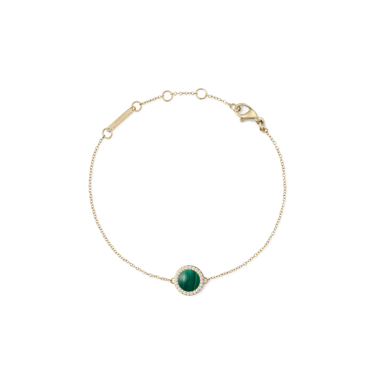 Audrey Bracelet Malachite Gold