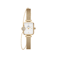 Quadro Mini & Pavé Crystal Gold Set